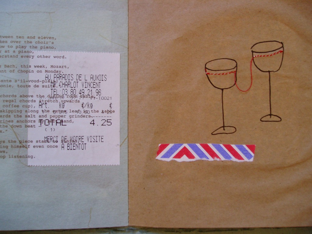 february in, hand-bound by Lindsay Zier-Vogel, page