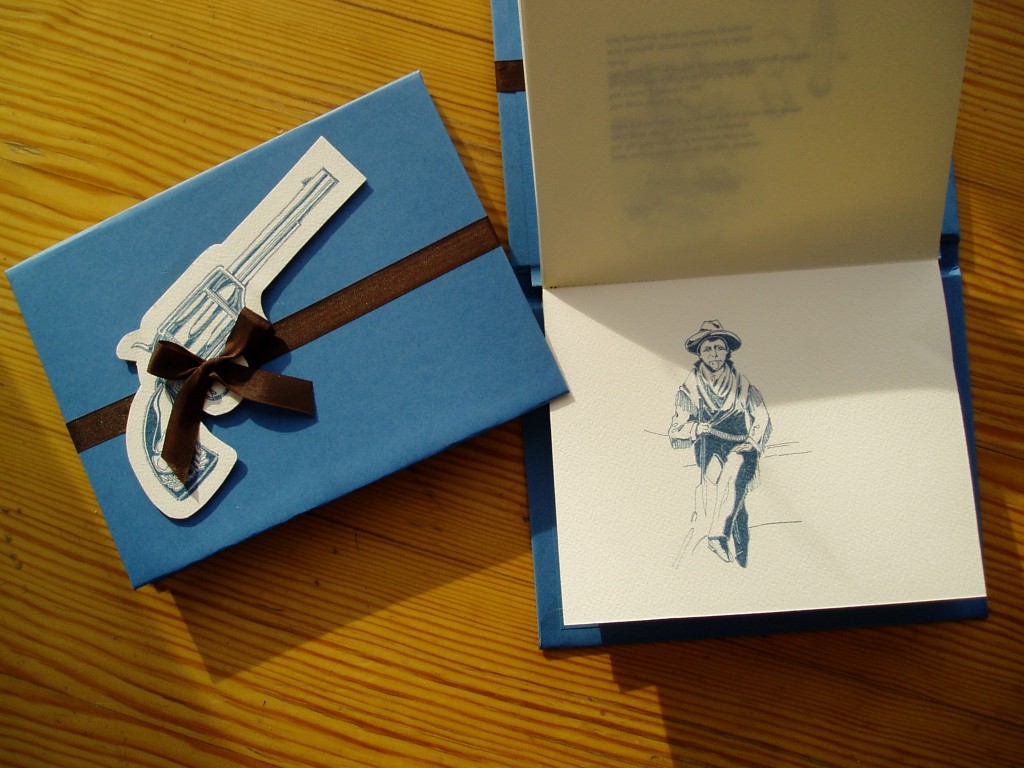 Calamity Jane, poems by Kim England, poetry hand-bound by Lindsay Zier-Vogel