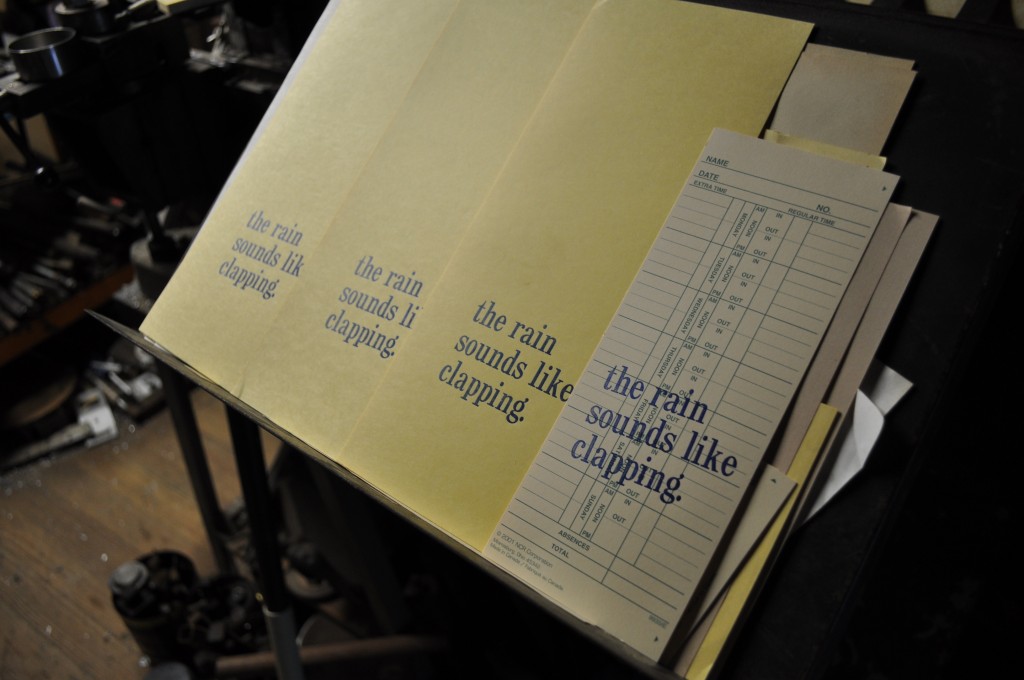 letter pressing, nebraksa, poem